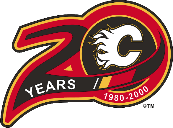 Calgary Flames 2000 Anniversary Logo iron on heat transfer